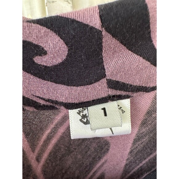 Missing Polynesia Hawaiian Aloha Tribal Halter Mock Neck Casual Midi Dress S/M - Picture 5 of 7